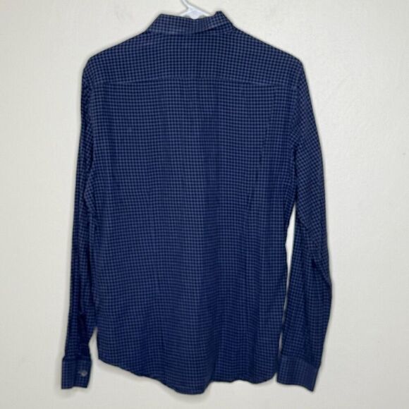 Theory Checkerboard Button Down Plaid Shirt - Men’s US M - Picture 2 of 7